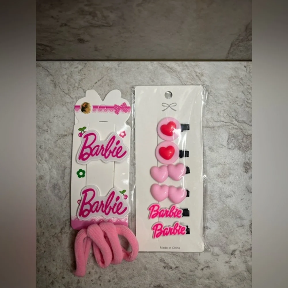 Barbie Pink Hair Clip and Band Set - Picture 1 of 1